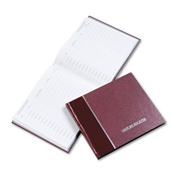 National® Hardcover Visitor Register Book, Black Cover, 9.78 X 8.5 Sheets, 128 Sheets-book freeshipping - TVN Wholesale